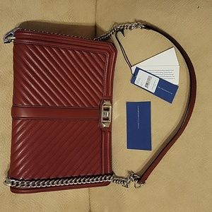 Rebecca Minkoff Jumbo Love Handbag Port color